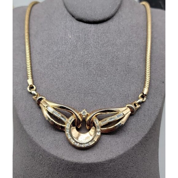 Crown Trifari Carousel Necklace Alfred Philippe 1954 Book Piece Pat Pend 16" - Picture 2 of 15